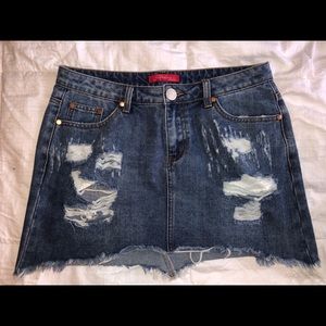 Denim skirt, size large